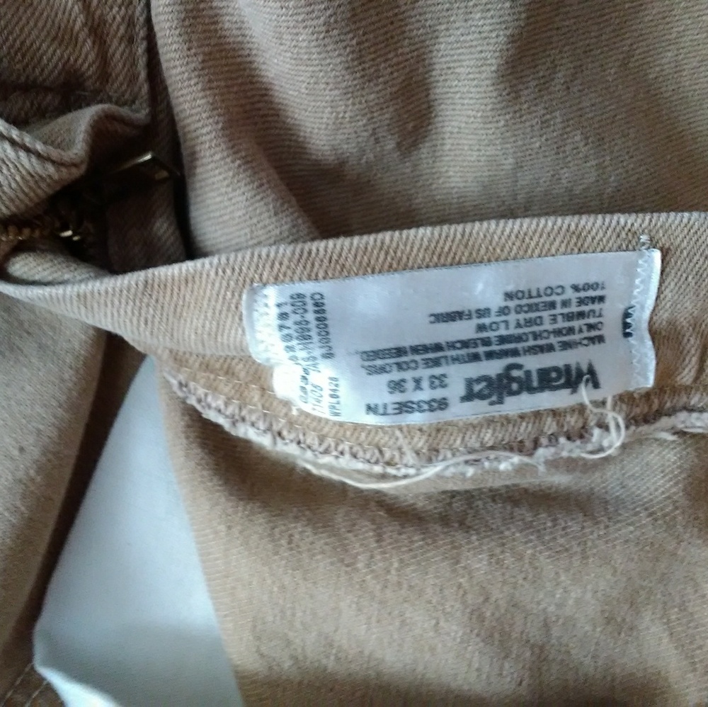 Mens tan wrangler jeans